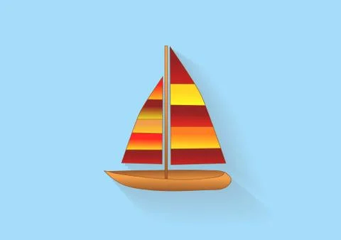 Sailboat icon Stock Illustration