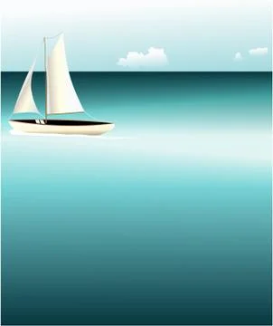 Sailboat Stock Illustration