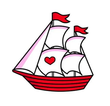 Sailboat. Illustrazione stock