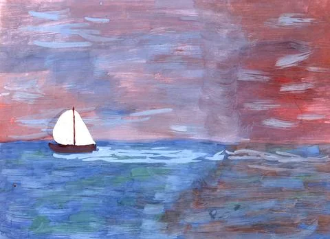Sailboat Stock Illustration