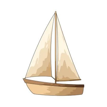 Sailboat illustration Ilustração Stock
