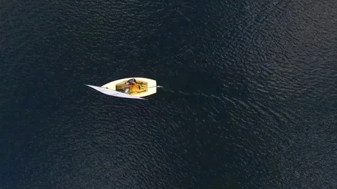 Sailboat on a lake. Stock Footage 78513361