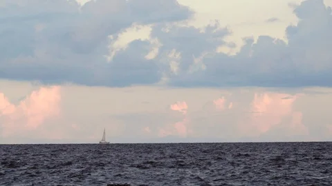 Sailboat on a lake Stock Footage 111963301