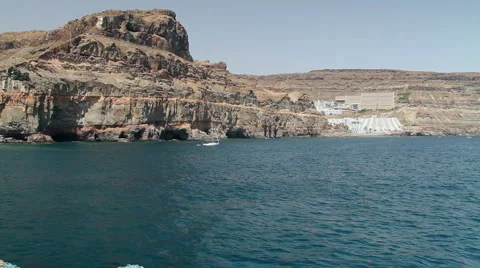 Sailboat in Mogan Stock Footage 6982077