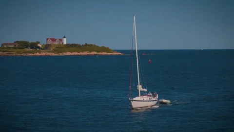 Sailboat Near Martha's Vineyard Stock Footage 247791753