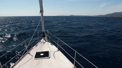 Sailboat nose Stock Footage 30450958