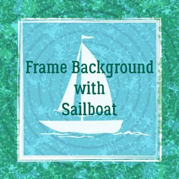 Sailboat on Ocean Stock Illustration