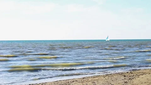 Sailboat passes Video stock 81061641