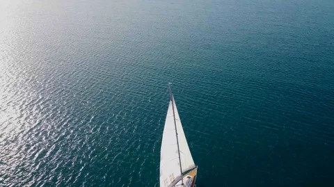 A sailboat sail Video stock 126849988