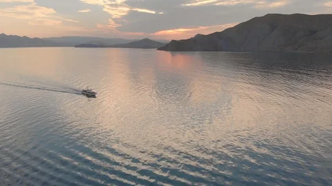 Sailboat on the sea Stock Footage 93861673