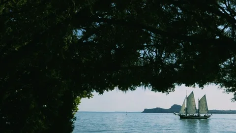Sailboat In The Sea. Video stock 107424139