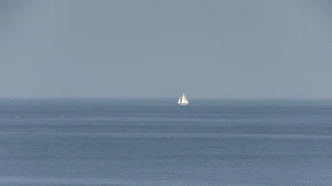 Sailboat slow Pull Stock Footage 91947637