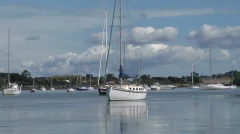 Sailboat timelapse Stock Footage 21700004