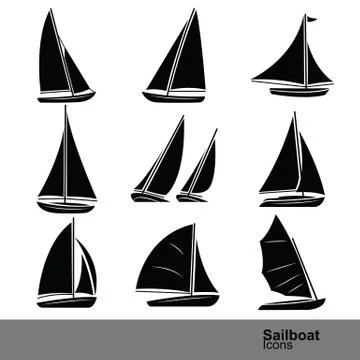 Sailboat vector Stock Illustration