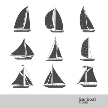 Sailboat vector Stock Illustration