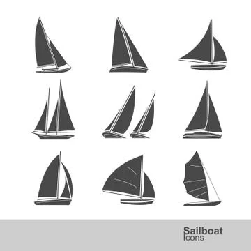 Sailboat vector Stock Illustration