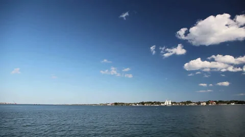 Sailboat wide Stock Footage 34449215