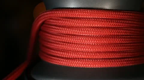 Sailboat Winch with Line Stock Footage 22322651