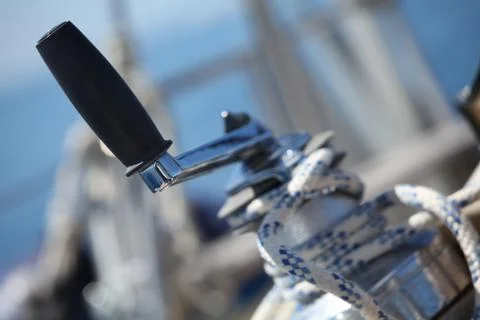 Sailboat winch Stock Photos