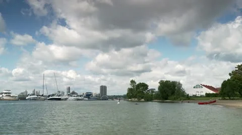 Sailboats and Clouds_HD Stock Footage 10592531
