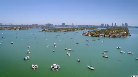 Sailboats in Miami Stockbeeldmateriaal 88656991