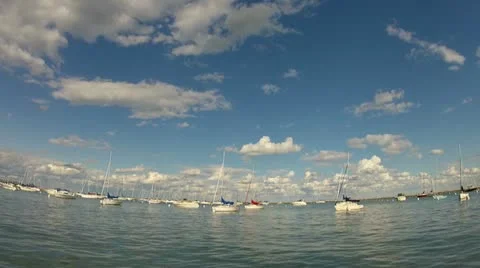 Sailboats time lapse Stock-Footage 12094800