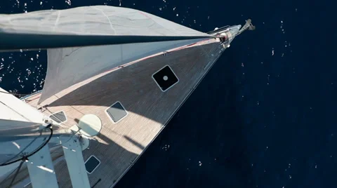 Sailing from above close Stock Footage 30441320