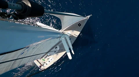 Sailing from above Stock Footage 30441285