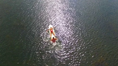 Sailing from above Stock Footage 78516100