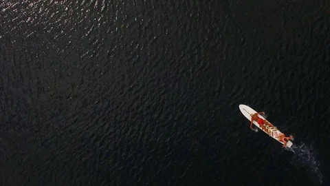 Sailing from above Stock Footage 78516881