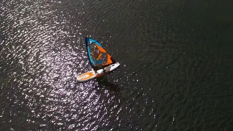 Sailing from above Stock Footage 78517479