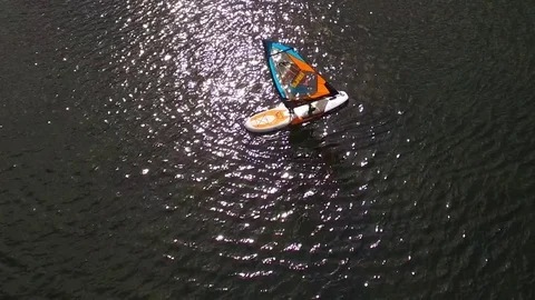 Sailing from above Stock Footage 78517628