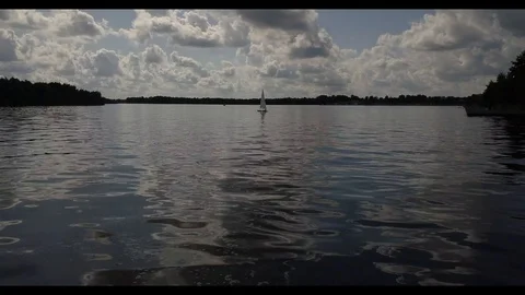 Sailing alone Stock Footage 95953665