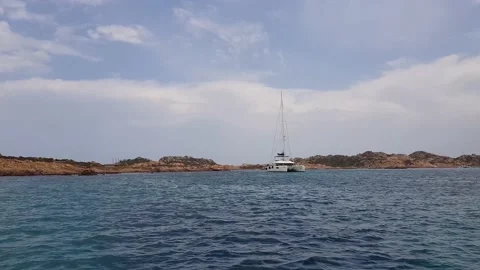 Sailing among islands Stock Footage 161644753