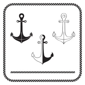 Sailing anchor Stock Illustration