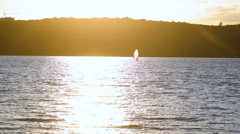 Sailing and sunset Stock Footage 67967088