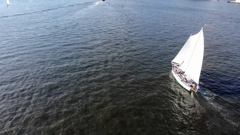 Sailing in Annapolis Stock Footage
