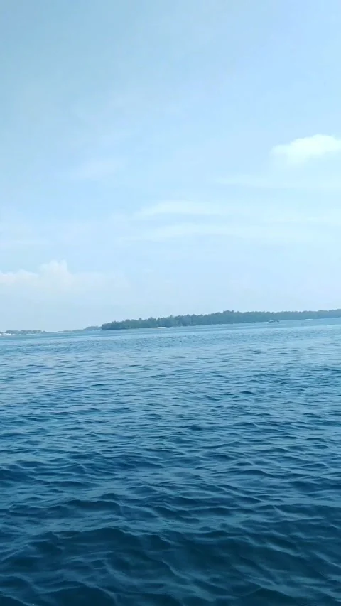 Sailing around the Seribu Islands using a motorboat Stock-Footage 296335647
