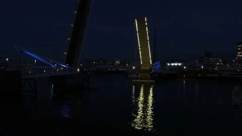 Sailing into Auckland Viaduct Harbor Stock Footage 259019853