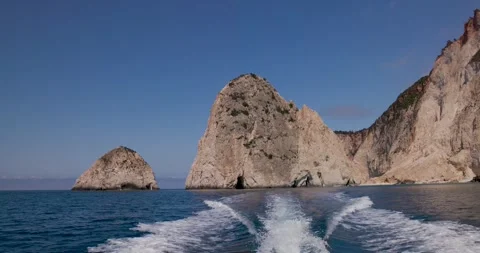Sailing Away From Myzithres Stock Footage 275594074