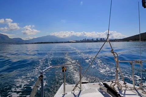 Sailing away Stock Photos