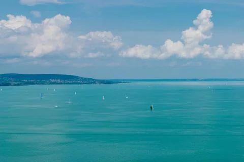Sailing on the Balaton Stock Photos