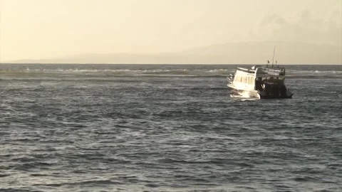 Sailing in Bali Sea Video stock 280436488