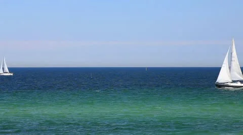 Sailing on the baltic sea Stock Footage 11134687