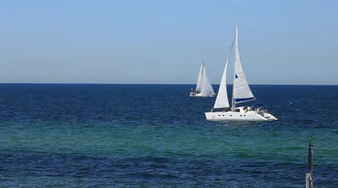 Sailing on the baltic sea Stock Footage 11138155