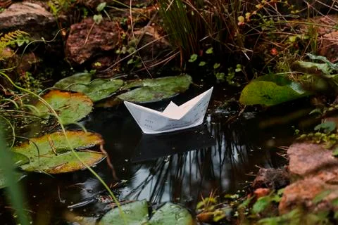 Sailing between leaves Фото