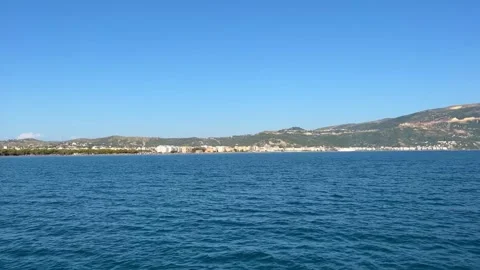Sailing Bliss: Exploring Vlore's Coast on a Serene Voyage Stock Footage 247086310