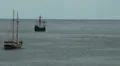 Sailing boat and Santa Maria de Colombo HD Footage