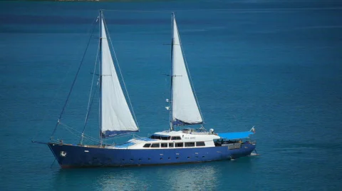 Sailing boat Stock Footage 477119