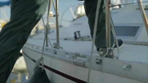 Sailing boat Stock Footage 10766788